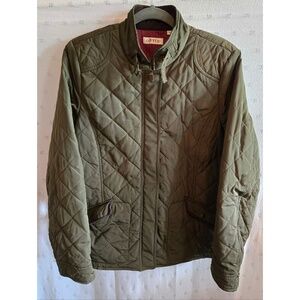 Orvis Olive Green Sunderland Quilted Coat Size L